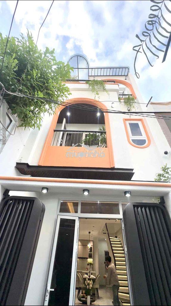 Bán nhà xây mới bình thạnh 64m2 ngang 4.1m full nội thất cao cấp