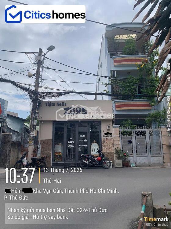 Dưới 6 tỷ dòng tiền 12tr nhà hẻm ô tô 87.2m2, sát chợ thủ đức
