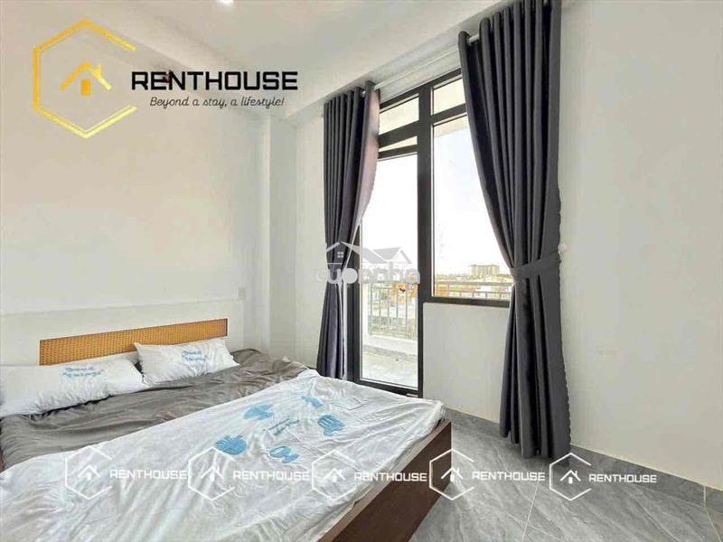 Đi bộ qua nttu_1 phòng ngủ tách bếp ban công ful nội thất_vườn lài q12