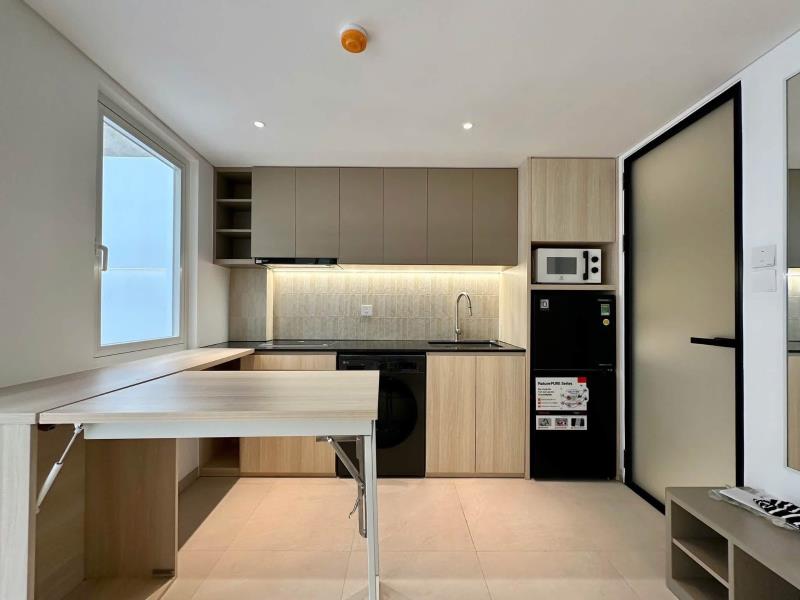 Cho thuê studio ban công sân vườn 30m2 new 100% ngay chợ bà chiểu - trường đại học văn lang - học viện cán bộ tphcm - Ảnh 4