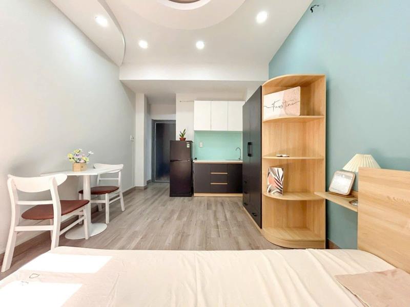 Studio bancon cửa sổ trời full nội thất tại quốc lộ 50 gần đh kinh tế ueh - Ảnh 4