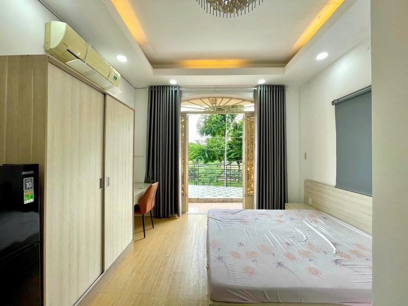 Studio full nội thất - view ban công lớn - máy giặt riêng - ngay dh uth, hutech, ngoại thương - trung tâm di chuyển nhanh các quận - Ảnh 2
