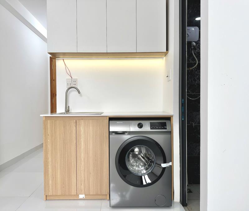 Cho thuê căn hộ đinh bộ lĩnh | 45m² | ban công | máy giặt riêng | gần hàng xanh, quận 1 - Ảnh 4