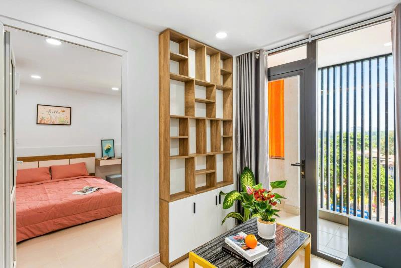 Căn hộ 1 phòng ngủ balcony mới gần lê quang định_bà chiểu_phan đăng lưu_thang máy - Ảnh 4