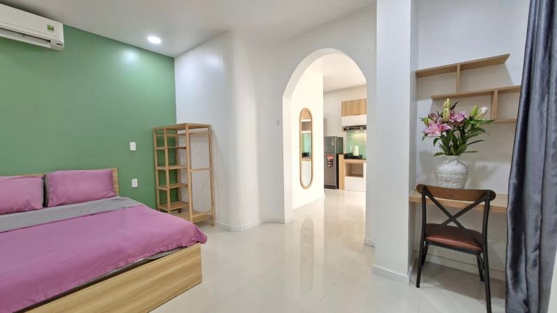 🏠  Studio tách bếp gần sân bay tsn – tone hồng cánh sen  🌸 - Ảnh 3