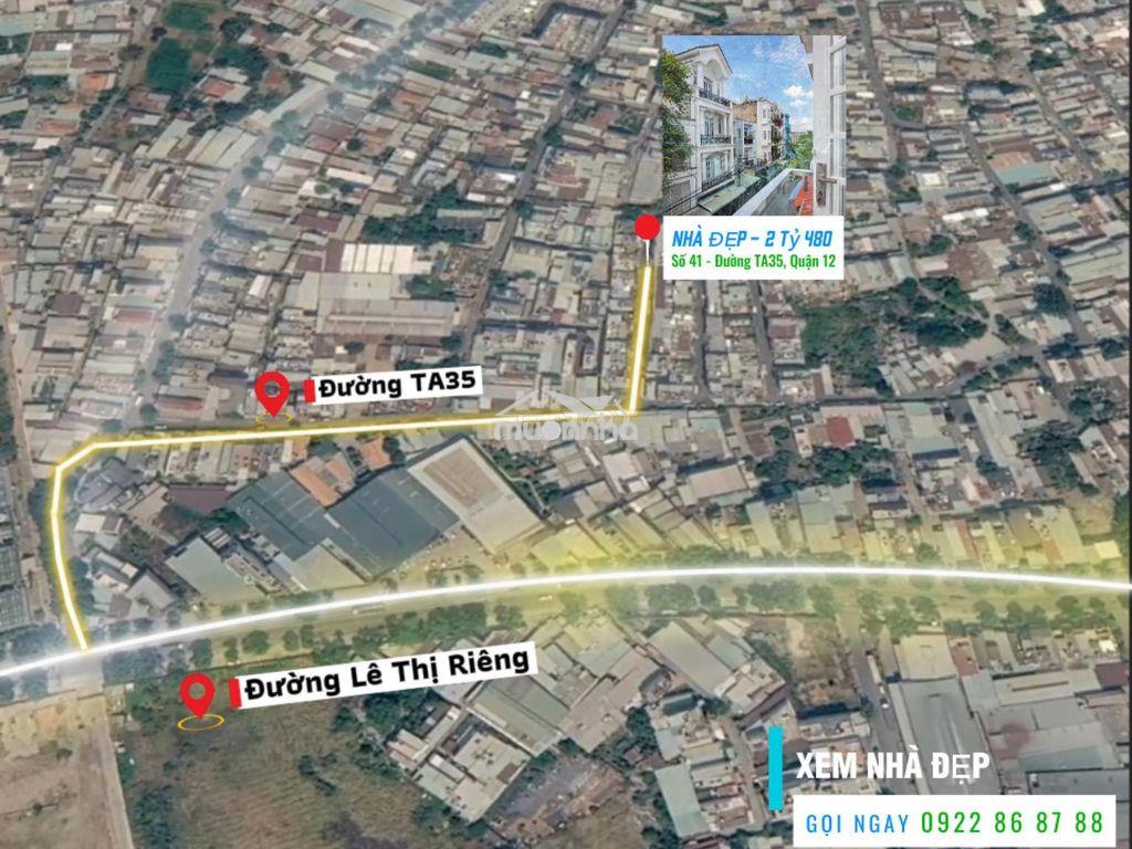 Bán nhà đẹp kdc thới an 35, q12 – 1 trệt 2 lầu, đường 7m – giá 2,48 tỷ - Ảnh 2