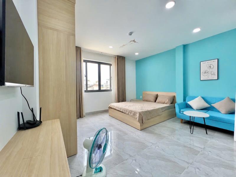 Cho thuê căn hộ 1 phòng ngủ rộng 50m2 cửa sổ trời thoáng sáng gần ngã tư phú nhuận đường thích quảng đức  - Ảnh 3