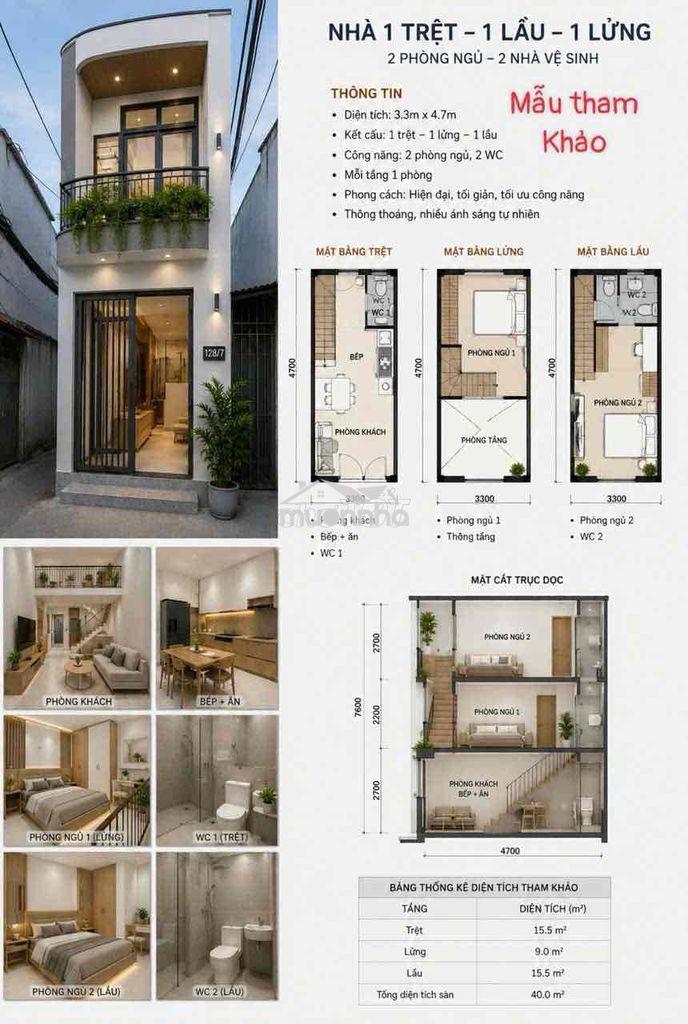 Nhà bán quận 6 hẻm 3m 1 lầu đúc thật đường văn thân
