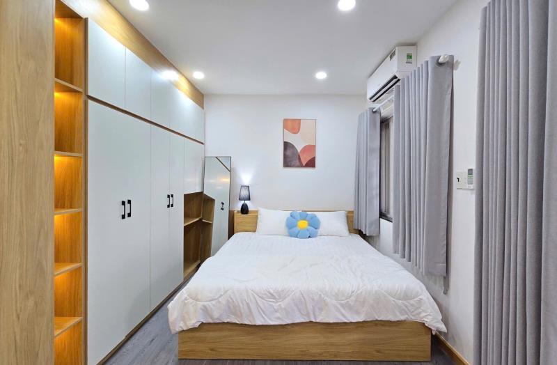Cho thuê căn hộ full nội thất view sân thượng quận tân bình gần vòng xoay lăng cha cả, trục đường lê văn sỹ, hoàng sa trường sa - Ảnh 4
