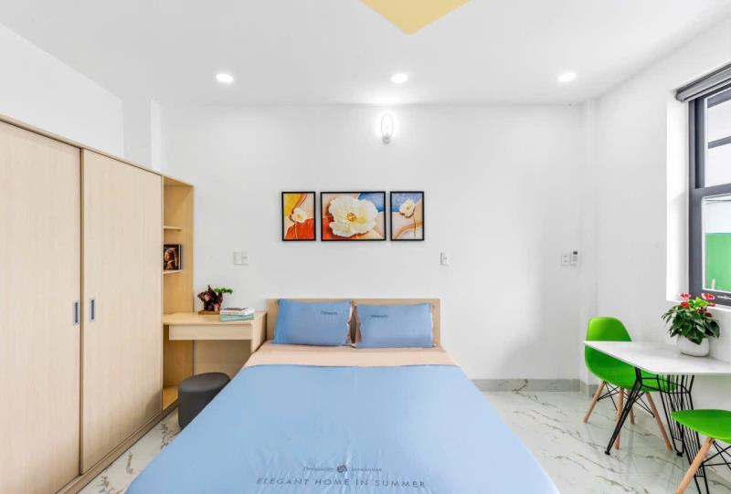 Căn hộ ban công, tách bếp - 45m2 - full nội thất | lê trực, bình thạnh, gần hàng xanh - Ảnh 3