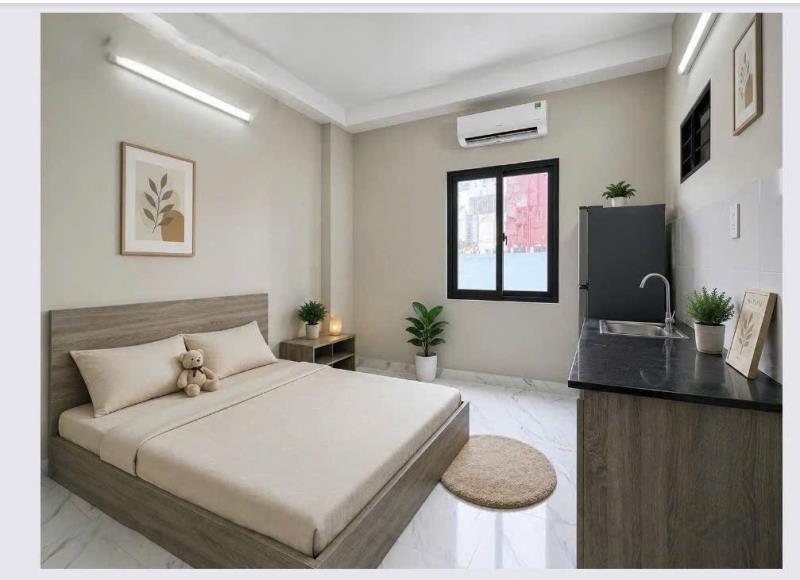 Cho thuê phòng bình thạnh, full nội thất, thoáng mát, ban công riêng, gần điện biên phủ, hàng xanh, hutech, uef, gtvt,.. - Ảnh 3