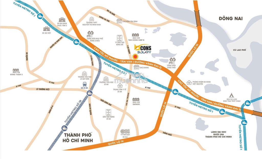 Bán bcons solary giá gốc cđt dt 53m2, giá 1ty8 2pn, ngay metro ck 6.1% - 3
