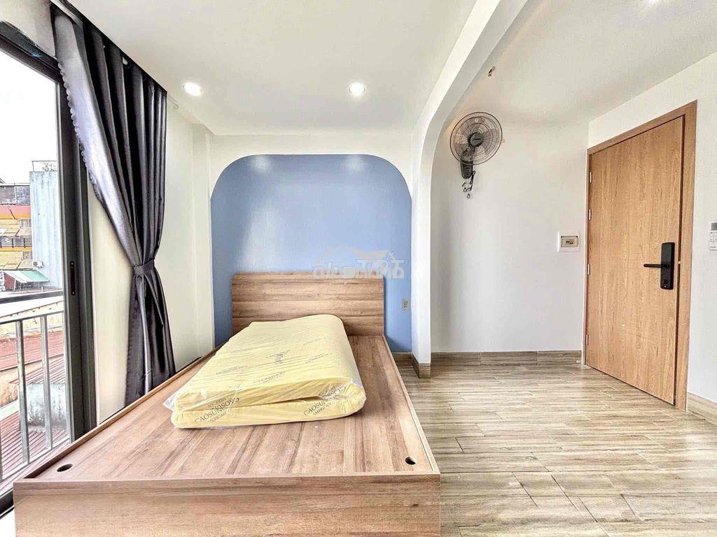 Cho thuê studio ban công full nội thất gần cầu ba son, trần não, sala - Ảnh 3