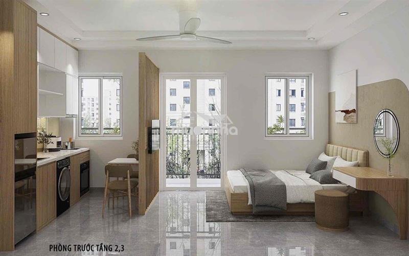 Studio ban công cửa sổ trời thoáng mát