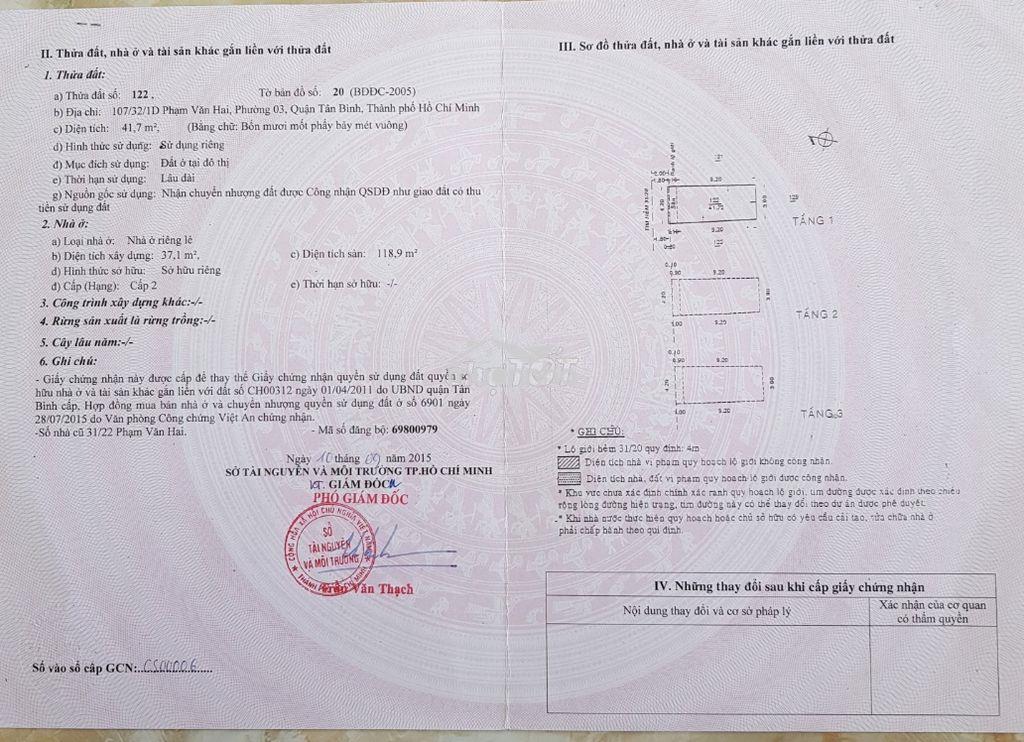 Nhà đẹp chính chủ khu trung tâm sầm uất chợ phạm văn hai tân bình - Ảnh 4
