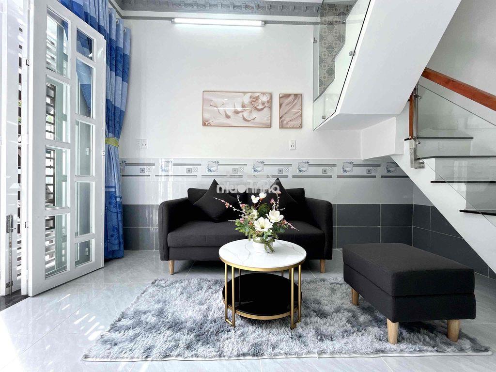 Bán nhà mới xây lầu đúc hẻm 2174 huỳnh tấn phát dt:3,2x7m 2tầng 2pn - 3