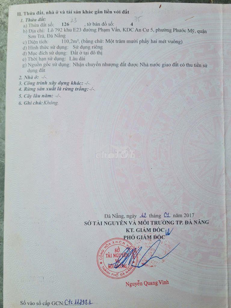 Bán đất 2 mặt tiền đường phạm vấn và nguyễn đức an