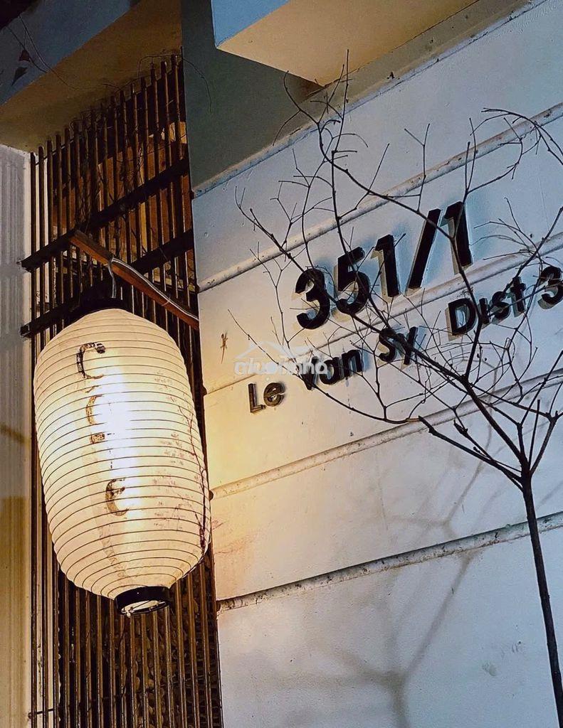 Cho thuê nhà hẻm xe hơi 351/1 lê văn sỹ q3, ngang 5,5x18m