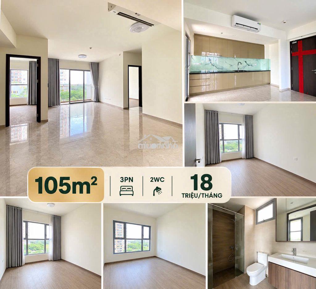 Cho chuê celesta rise 3pn 105m² – htcb, bếp, rèm, máy lạnh - 2