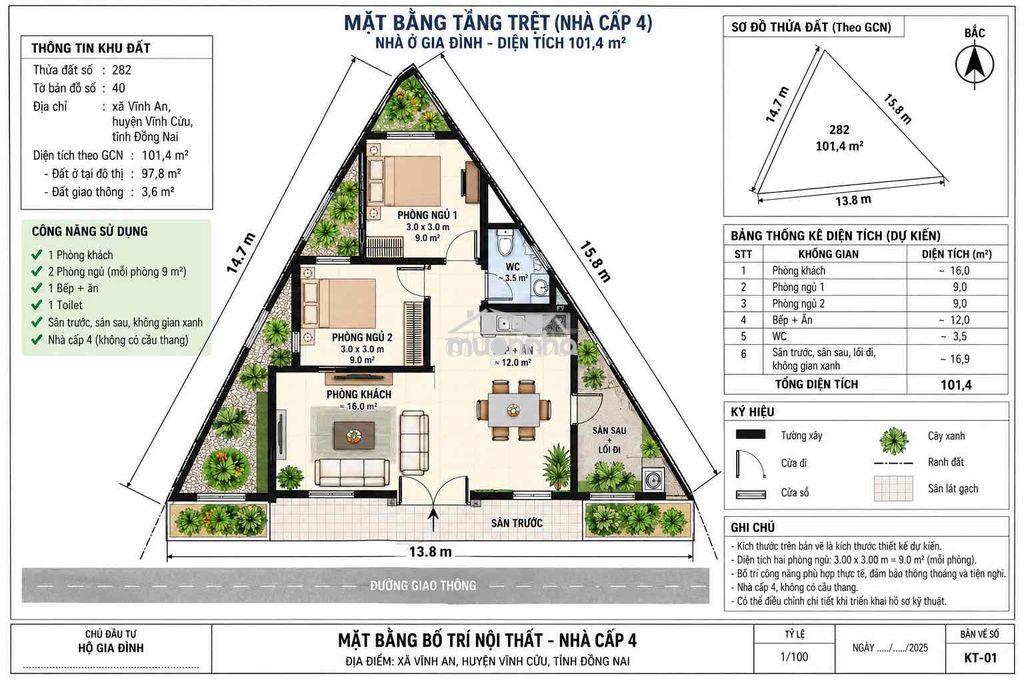 Đất mặt tiền full thổ cư - 2