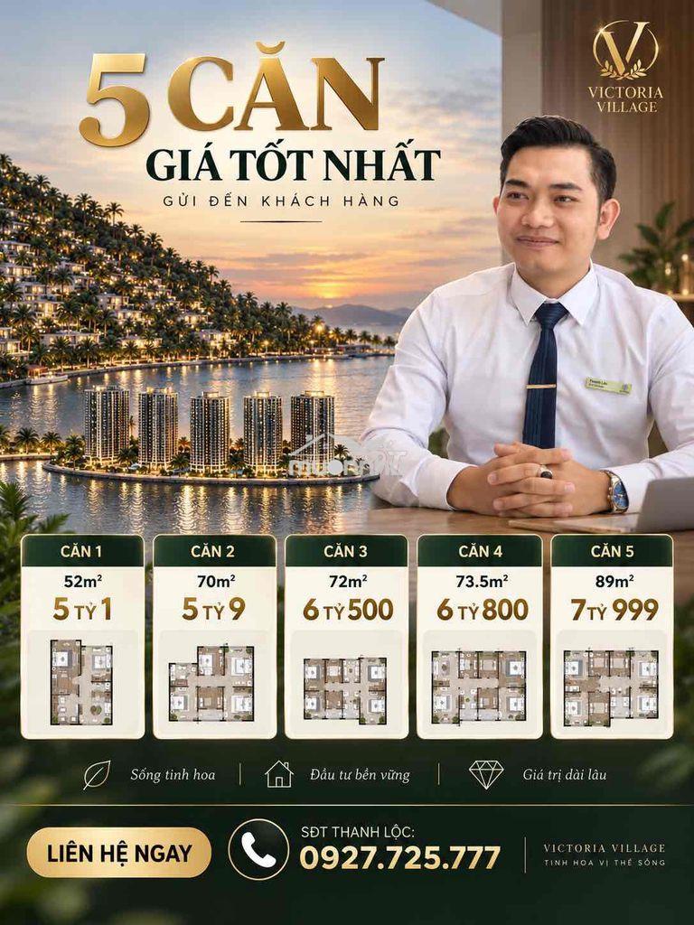 (Hàng độc quyền) giỏ hàng căn hộ victoria village trực tiếp từ cđt