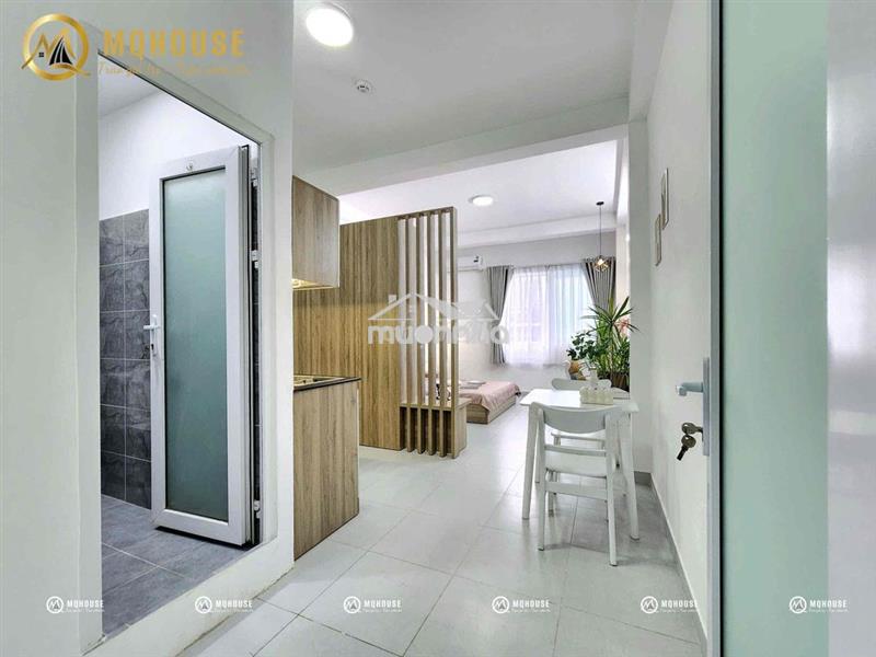 Căn hộ studio 40m2 toà mới - tách bếp tại trương công định gần etown