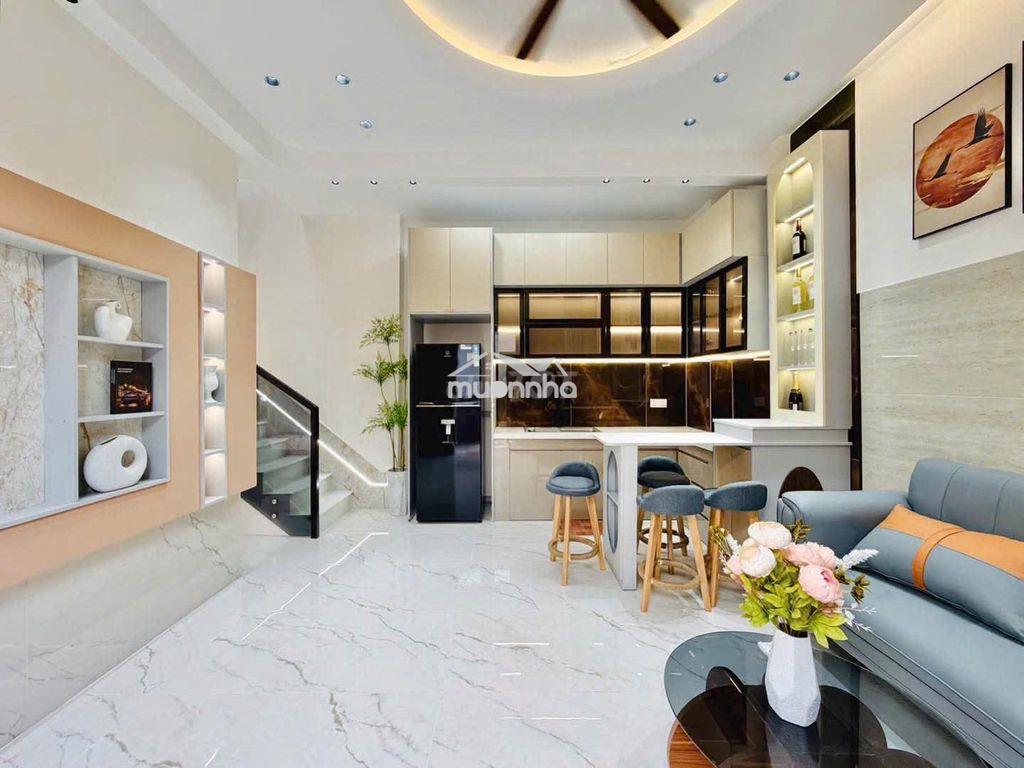 Nhà hẻm 5m tân hoà đông, 42m2, 2 tầng đúc, có pn trệt, kế chợ phú lâm - Ảnh 3