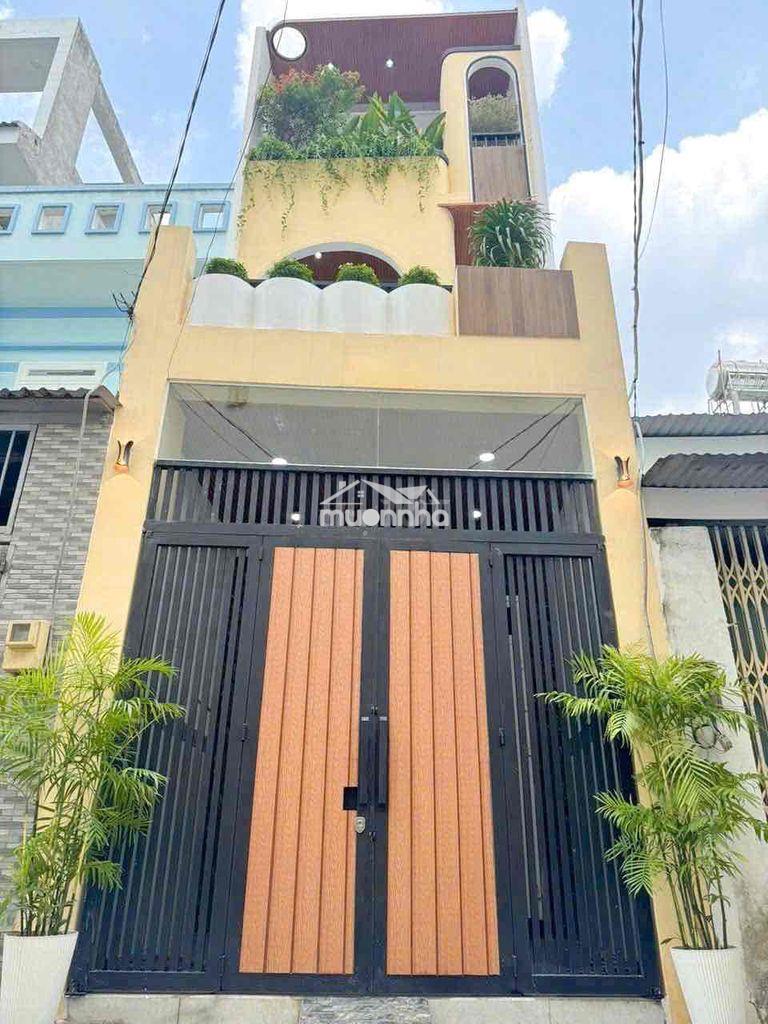 Cho thuê nhà ngay aeon tân phú - dt 4x23m 1 trệt 2 lầu 4pn 4wc full nt