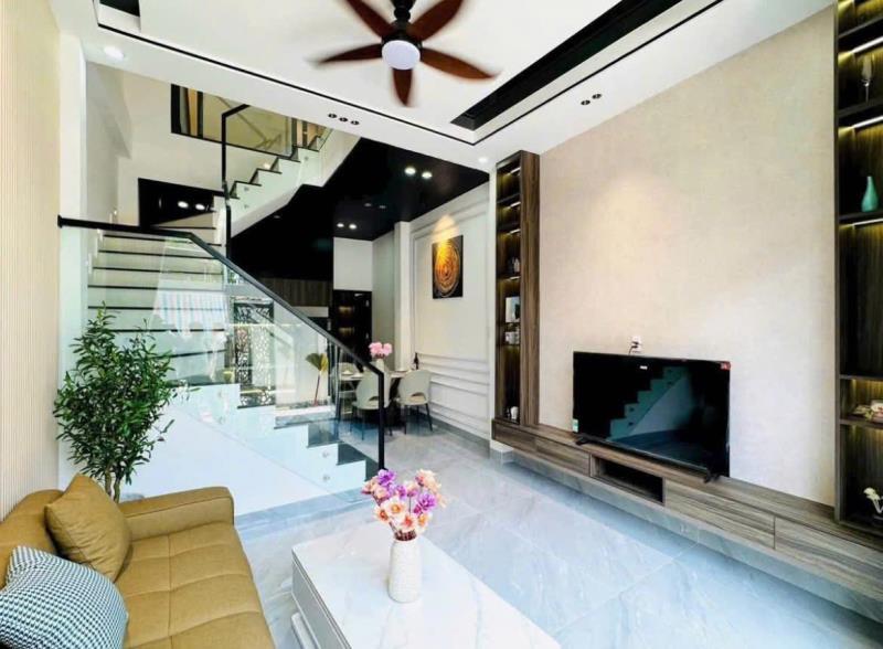 Chú khoa bán căn nhà huỳnh đình hai, bình thạnh giá 3tỷ390 1t2l, diện tích 46m2 ngang 5m