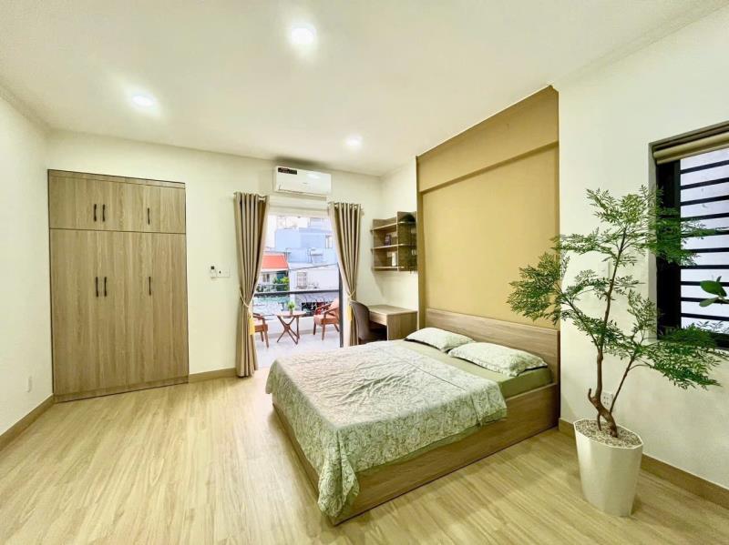 Phòng ban công 50m2 - tiếp giáp khu bà chiểu, quận 1, phú nhuận - full nt mới - tách bếp - Ảnh 3