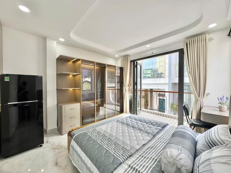 Căn hộ chung cư mới ban công, cửa sổ lớn, có máy giặt riêng, thang máy, gần sân bay, công viên gia định, emart, gần đh văn lang, công, nghiệp, tài chính mkt  - Ảnh 2