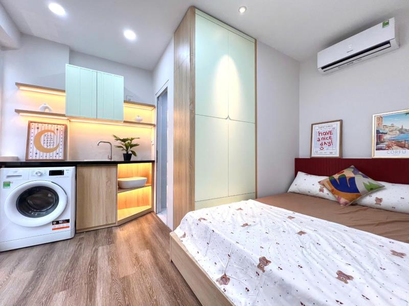 Phòng trọ mới cửa sổ thoáng máy giặt riêng bếp xa siêu đẹp đường huỳnh văn bánh gần ufm, ueh, đại học sư phạm tiện qua quận 1, quận 3 - Ảnh 3