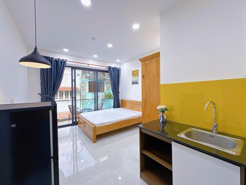 ✨Cho thuê căn hộ 35m² - có ban công – full nội thất – thang máy – gần chợ bà chiểu ✨