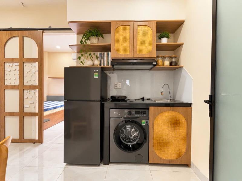 Căn hộ 1 phòng ngủ-cửa sổ thoáng - giáp quận 1 - máy giật riêng- bình lợi- bình thạnh - Ảnh 3