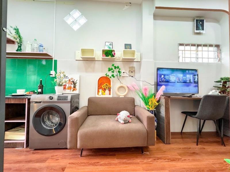 💎 Căn hộ 2pn ban công trang bị máy chiếu – đường tân châu, tân bình 💎   ​📍 vị trí: đường tân châu, p. tân hòa, tân bình (gần lũy bán bích, bảy hiền, kết nối nhanh q10, tân phú) 🛵 📦  - Ảnh 3