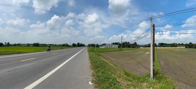 Bán đất 3mt đường hồ chí minh, thị trấn hiệp hòa, đức hòa tdt 2265m2 ( 300m2 thổ) 8,5 tỷ - Ảnh 3