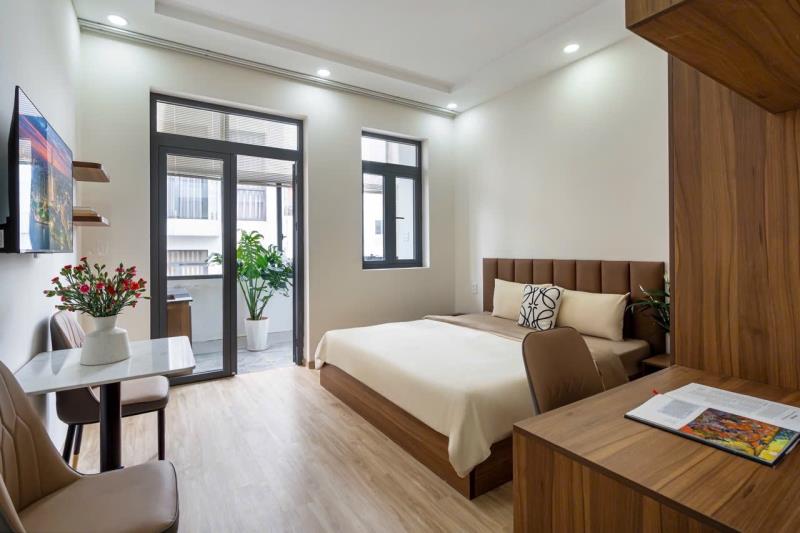 Thuê ngay căn hộ tách bếp ban công full nội thất siu thoáng ngay trung tâm bình thạnh  - thuận tiện di chuyển - an ninh cao