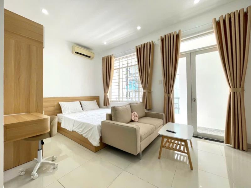Cho thuê căn hộ studio ban công , cửa sổ lớn -phan đăng lưu , phú nhuận gần phan xích long  - Ảnh 4