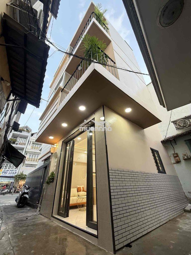 Nhà phạm văn chí q6 trệt 2 lầu nhà đẹp ở lièn 27m2 cách mt 1 căn