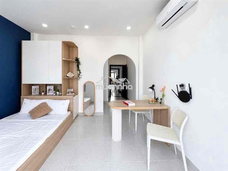 Cho thuê căn studio ban công tách bếp full nội thất gần vlu cs3
