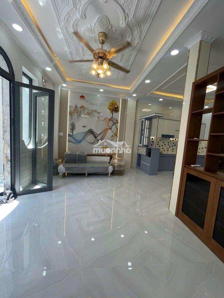 Nhà gần vòng xoay phú lâm, gần mặt tiền đường, nhà 3 tầng, dt: 50m². - Ảnh 2